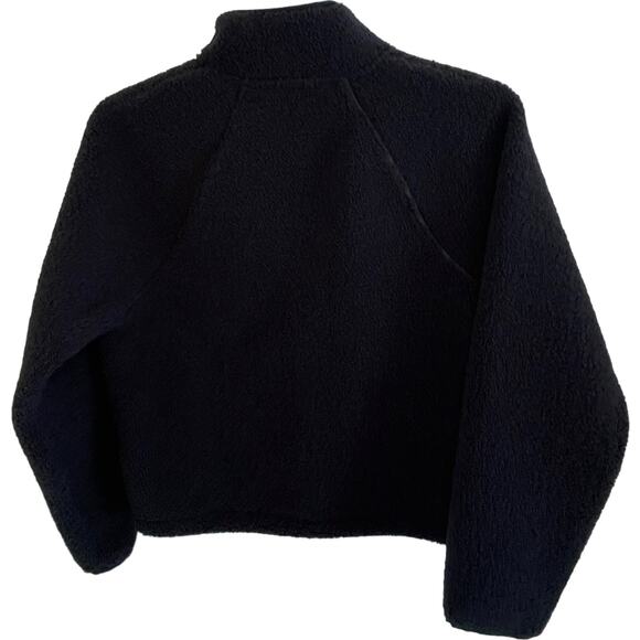 Joy Lab Sweatshirt Womens Size Small 1/2 Zip Sherpa Pullover Navy Blue NWT - Picture 6 of 8